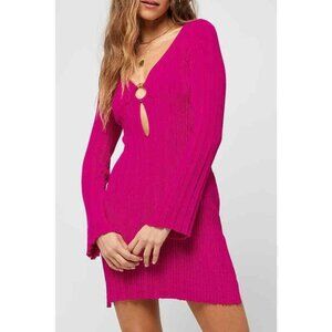 🩷l* space Wailea Ribbed Mini Cover/Up Dress Med NWT $145🩷